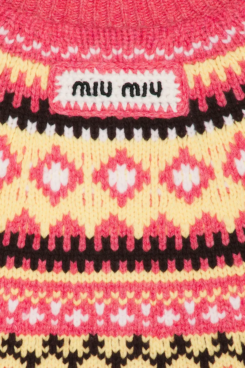 Miu Miu Wool Fairisle Sweater | Thumbnail 5 Miu Miu Wool Fairisle Sweater | Thumbnail 5