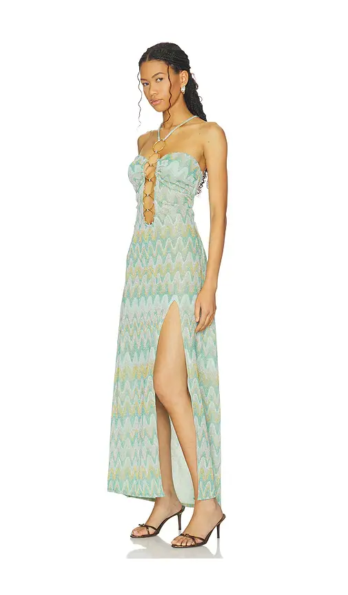 Luli Fama x REVOLVE Lucid Waters Halter Ring Long Dress | Thumbnail 2 Luli Fama x REVOLVE Lucid Waters Halter Ring Long Dress | Thumbnail 2