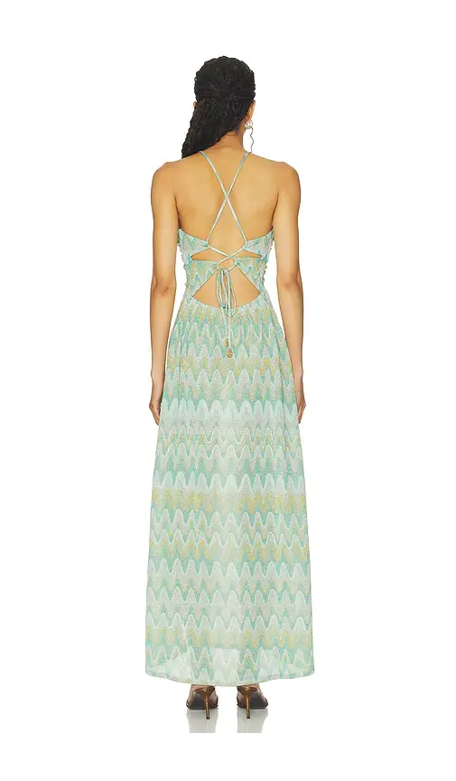 Luli Fama x REVOLVE Lucid Waters Halter Ring Long Dress | Thumbnail 3 Luli Fama x REVOLVE Lucid Waters Halter Ring Long Dress | Thumbnail 3