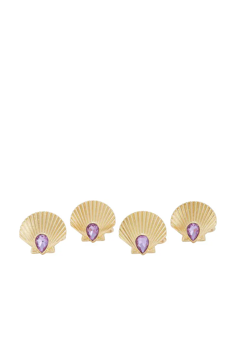 Shell Beach Napkin & Ring Set