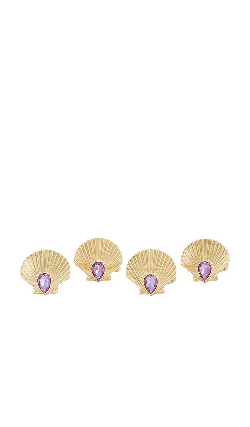 Frasier Sterling Shell Beach Napkin & Ring Set | Image 1 Frasier Sterling Shell Beach Napkin & Ring Set | Image 1
