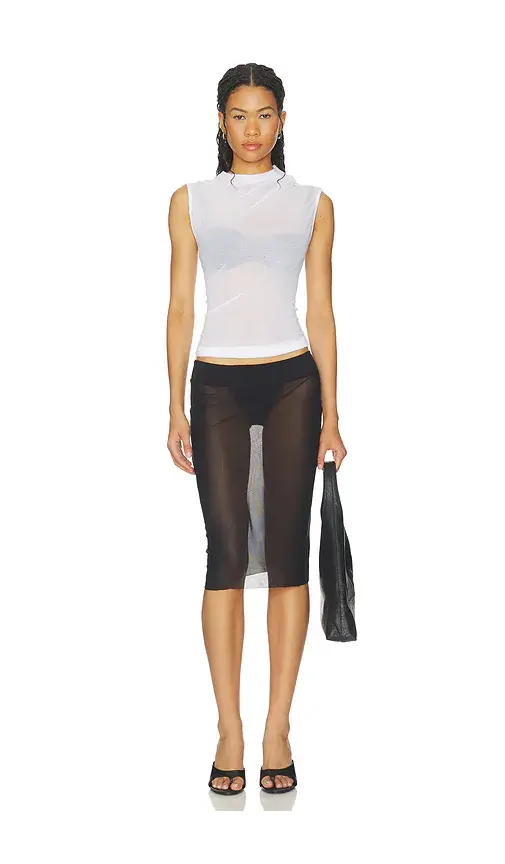 Helmut Lang Sheer Twist Tank | Thumbnail 4 Helmut Lang Sheer Twist Tank | Thumbnail 4
