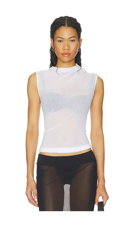 Helmut Lang Sheer Twist Tank | Image 1 Helmut Lang Sheer Twist Tank | Image 1