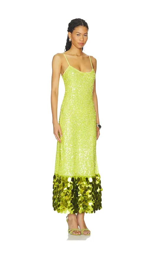SIMONMILLER Imogen Sequin Midi Dress | Thumbnail 2 SIMONMILLER Imogen Sequin Midi Dress | Thumbnail 2