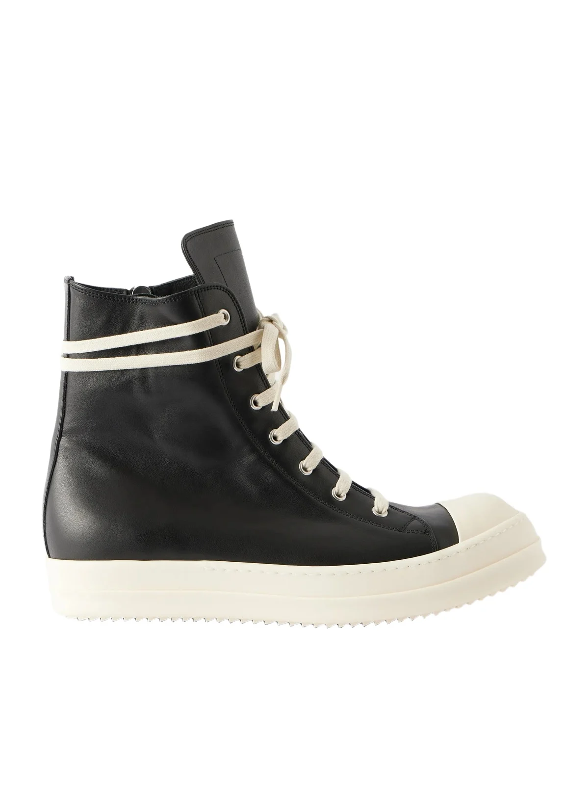 Rick Owens Ramones Full-Grain Leather and Rubber Sneakers - Men