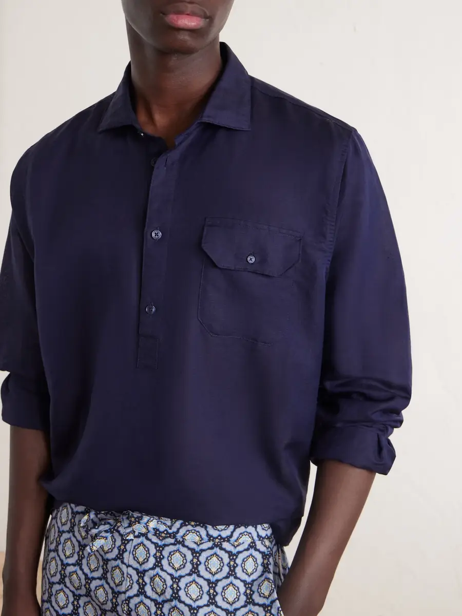 Orlebar Brown Cesare Linen and Cotton-Blend Shirt - Men | Thumbnail 5 Orlebar Brown Cesare Linen and Cotton-Blend Shirt - Men | Thumbnail 5