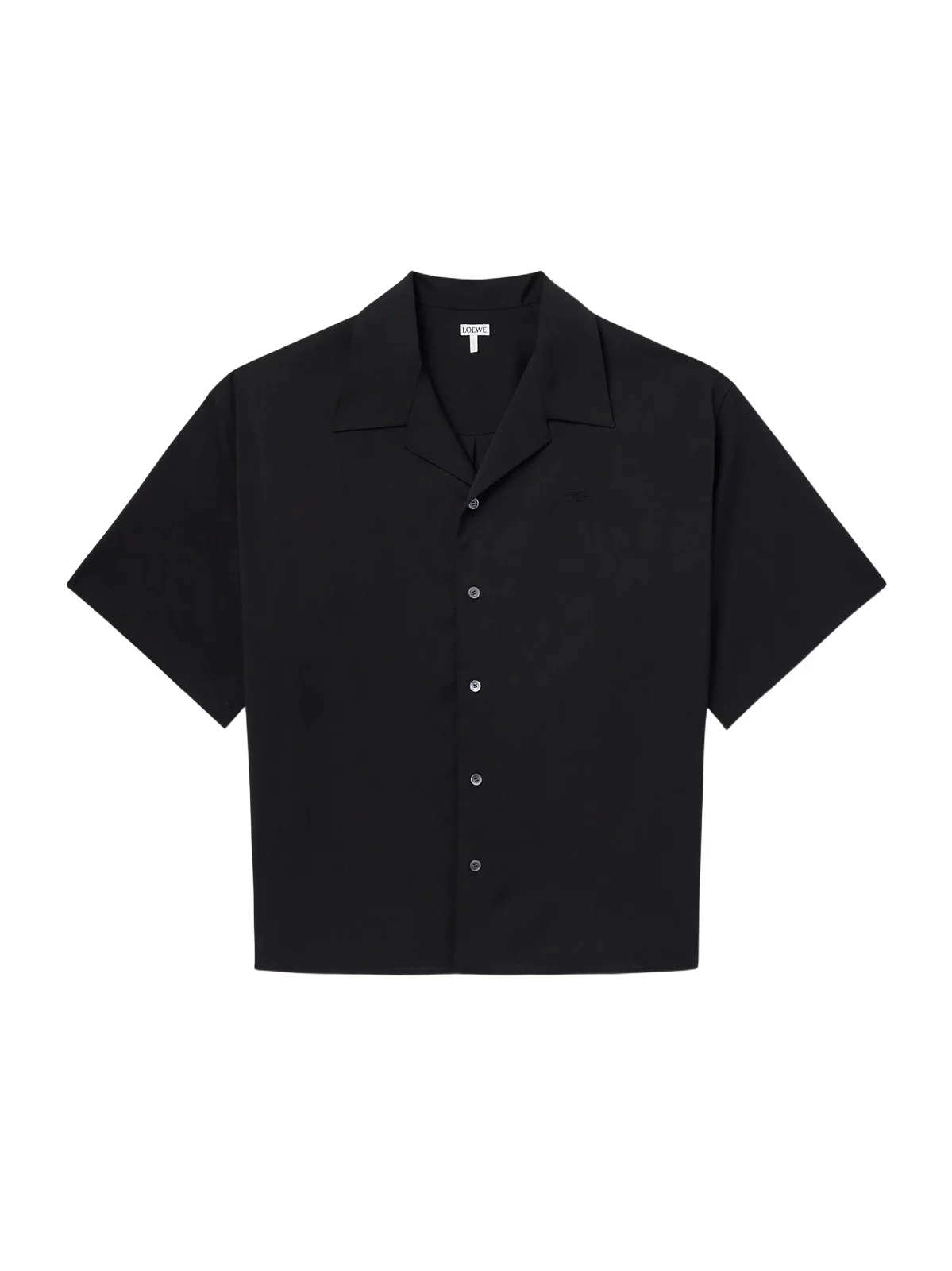 Loewe Logo-Embroidered Short-Sleeve Wool-Blend Shirt - Men