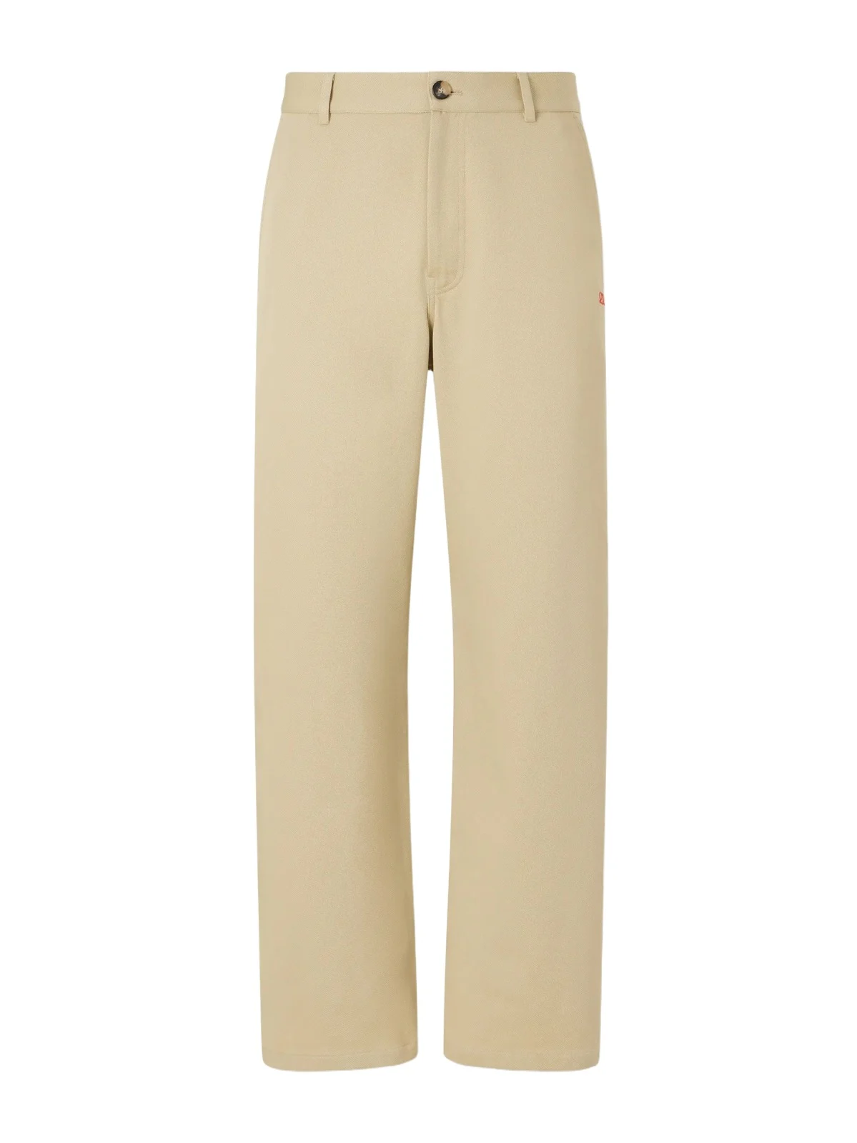 Logo-Embroidered Wide-Leg Cotton-Blend Drill Trousers - Men Logo-Embroidered Wide-Leg Cotton-Blend Drill Trousers - Men