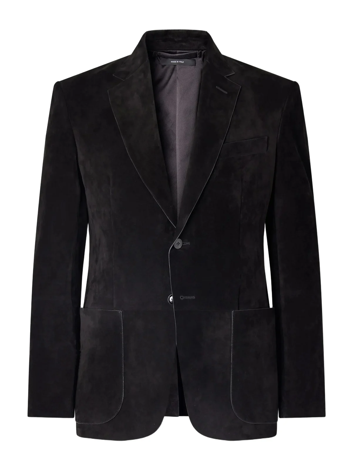 Panelled Suede Blazer - Men Panelled Suede Blazer - Men
