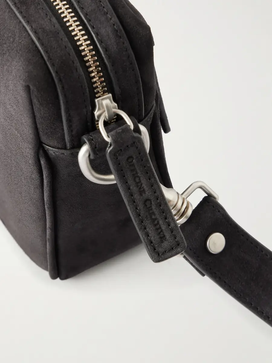 Officine Creative Quentin 25 Suede Messenger Bag - Men | Thumbnail 5 Officine Creative Quentin 25 Suede Messenger Bag - Men | Thumbnail 5