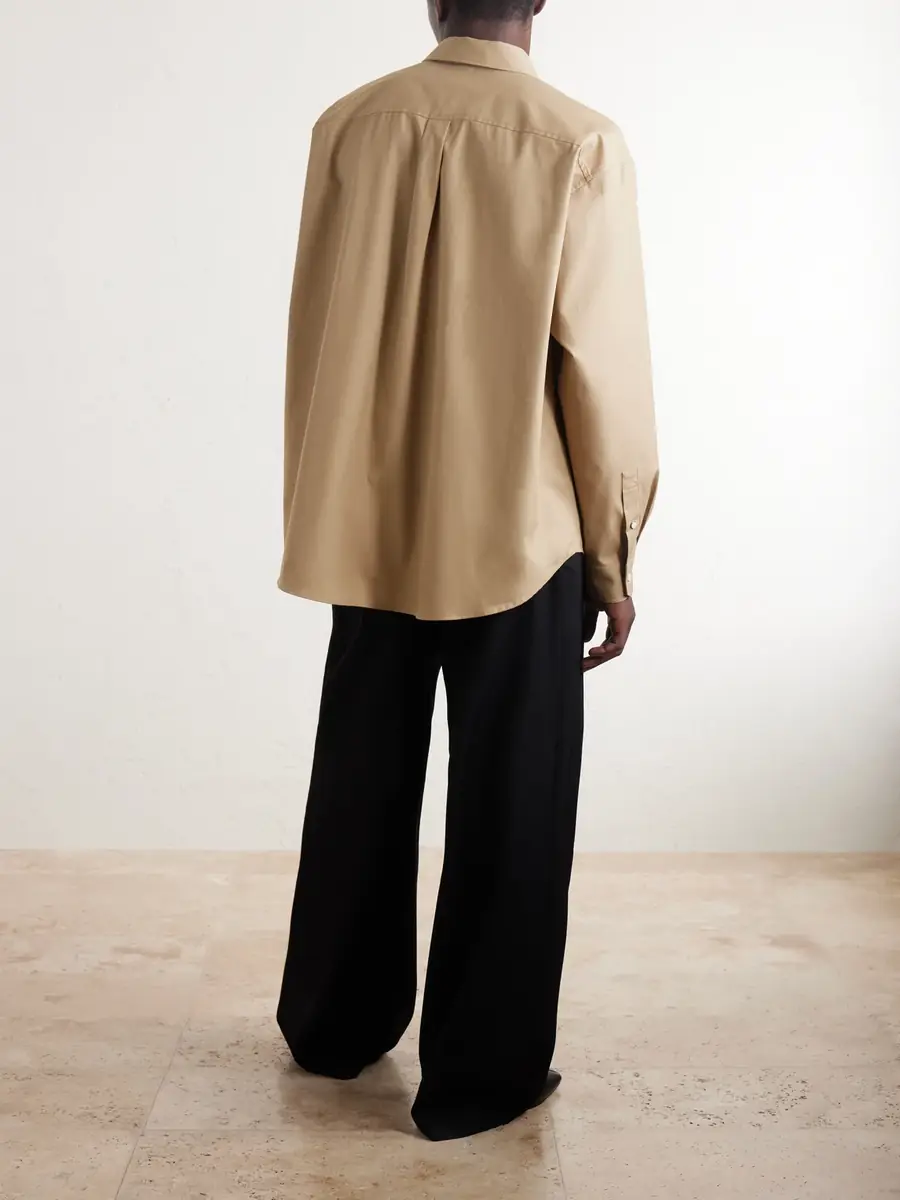 Loewe Anagram-Embroidered Cotton Shirt - Men | Thumbnail 4