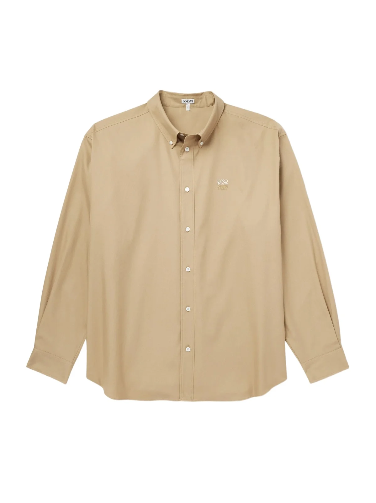 Anagram-Embroidered Cotton Shirt - Men Anagram-Embroidered Cotton Shirt - Men