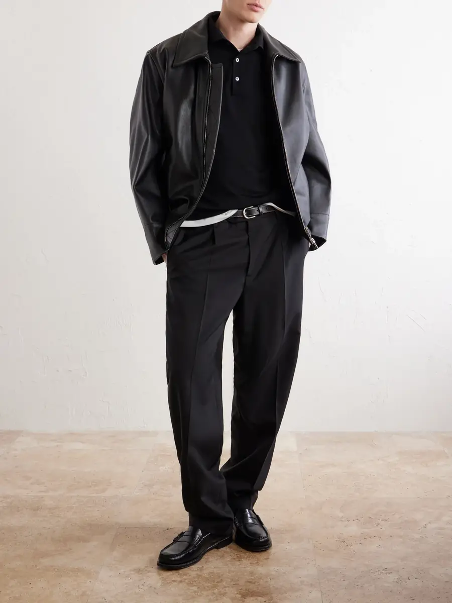 Lardini Virgin Wool Polo Sweater - Men | Thumbnail 2 Lardini Virgin Wool Polo Sweater - Men | Thumbnail 2