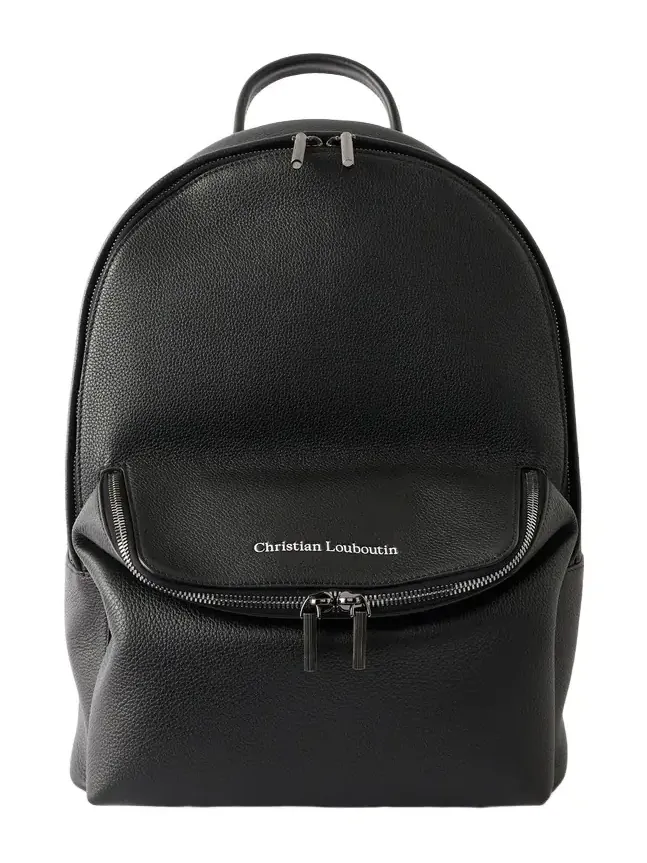 Stoic Logo-Embossed Leather Backpack - Men