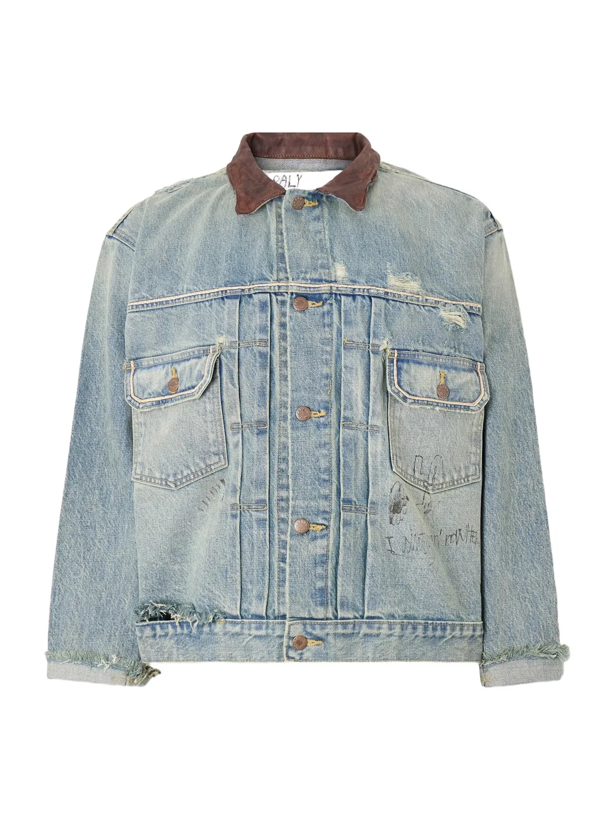 Buffalo 66 Distressed Denim Jacket - Men
