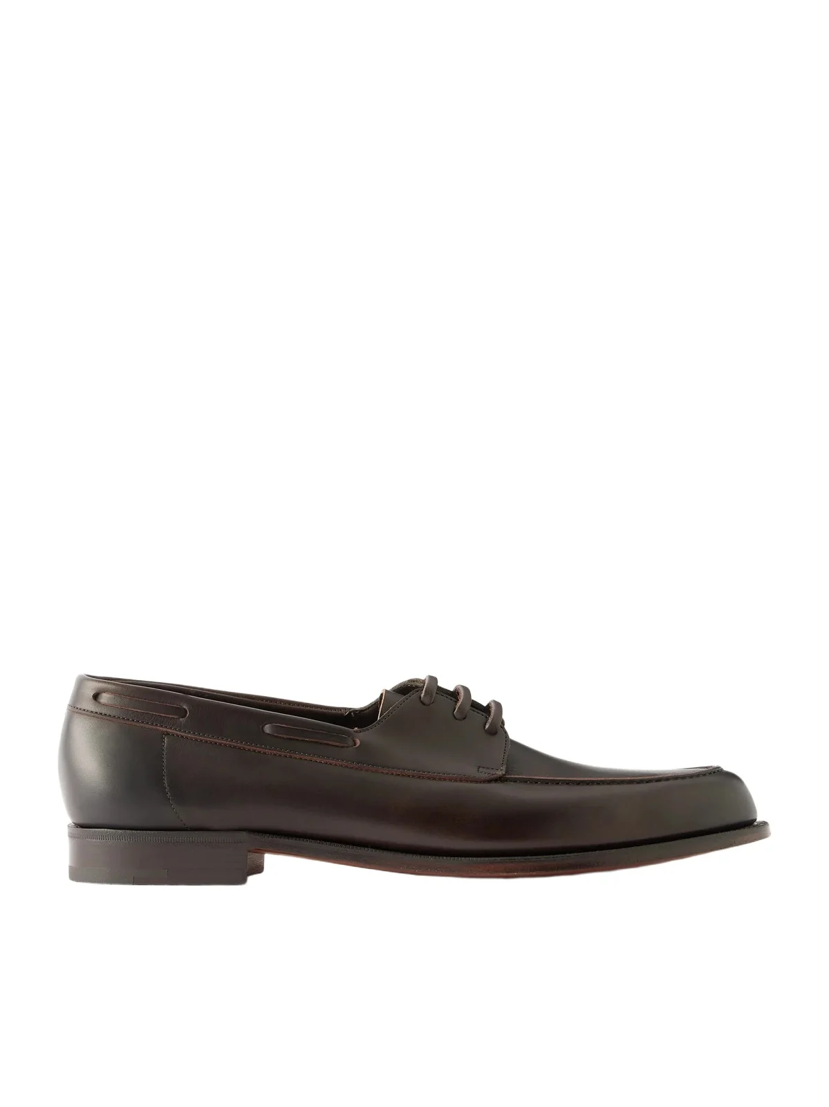 Edward Green Saltash Leather Boat Shoes - Men