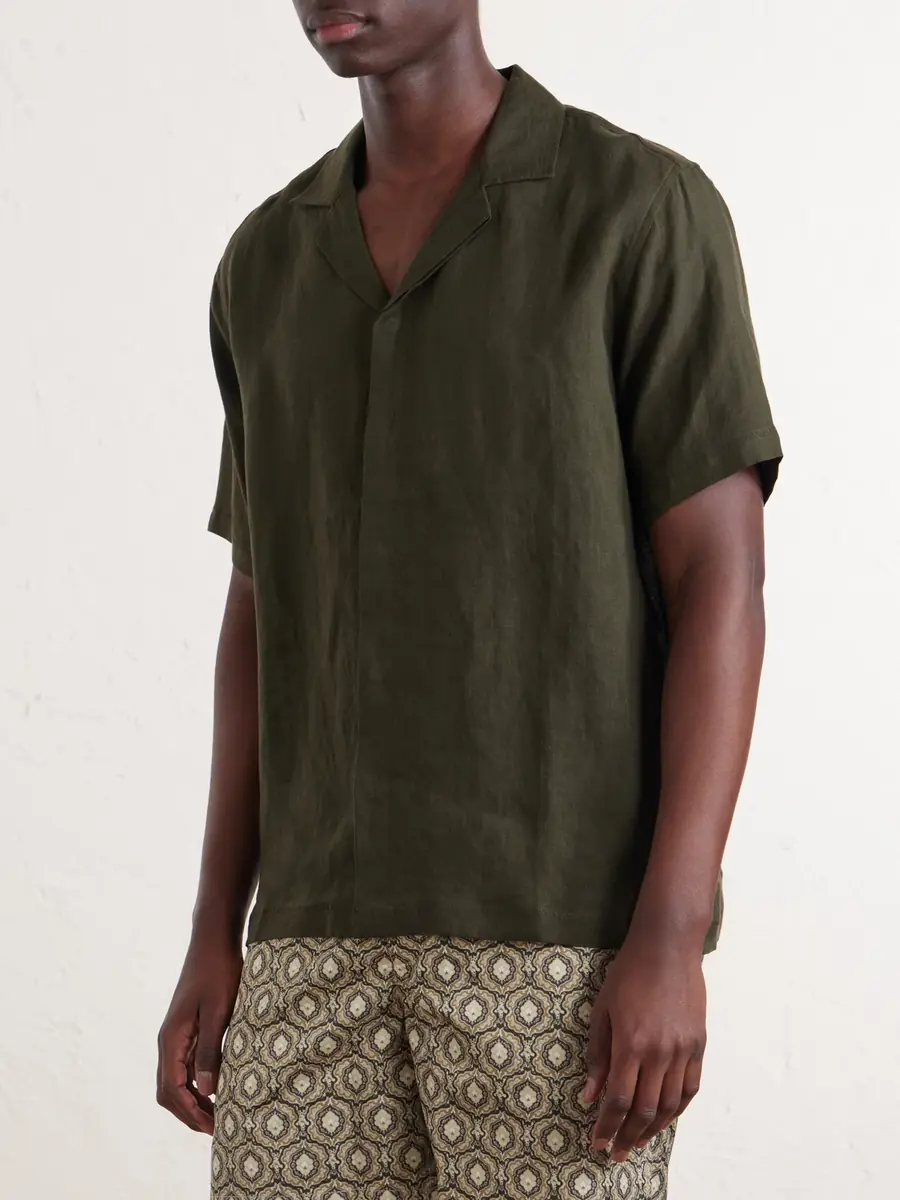 Orlebar Brown Maitan II Camp-Collar Linen Shirt - Men | Thumbnail 3 Orlebar Brown Maitan II Camp-Collar Linen Shirt - Men | Thumbnail 3