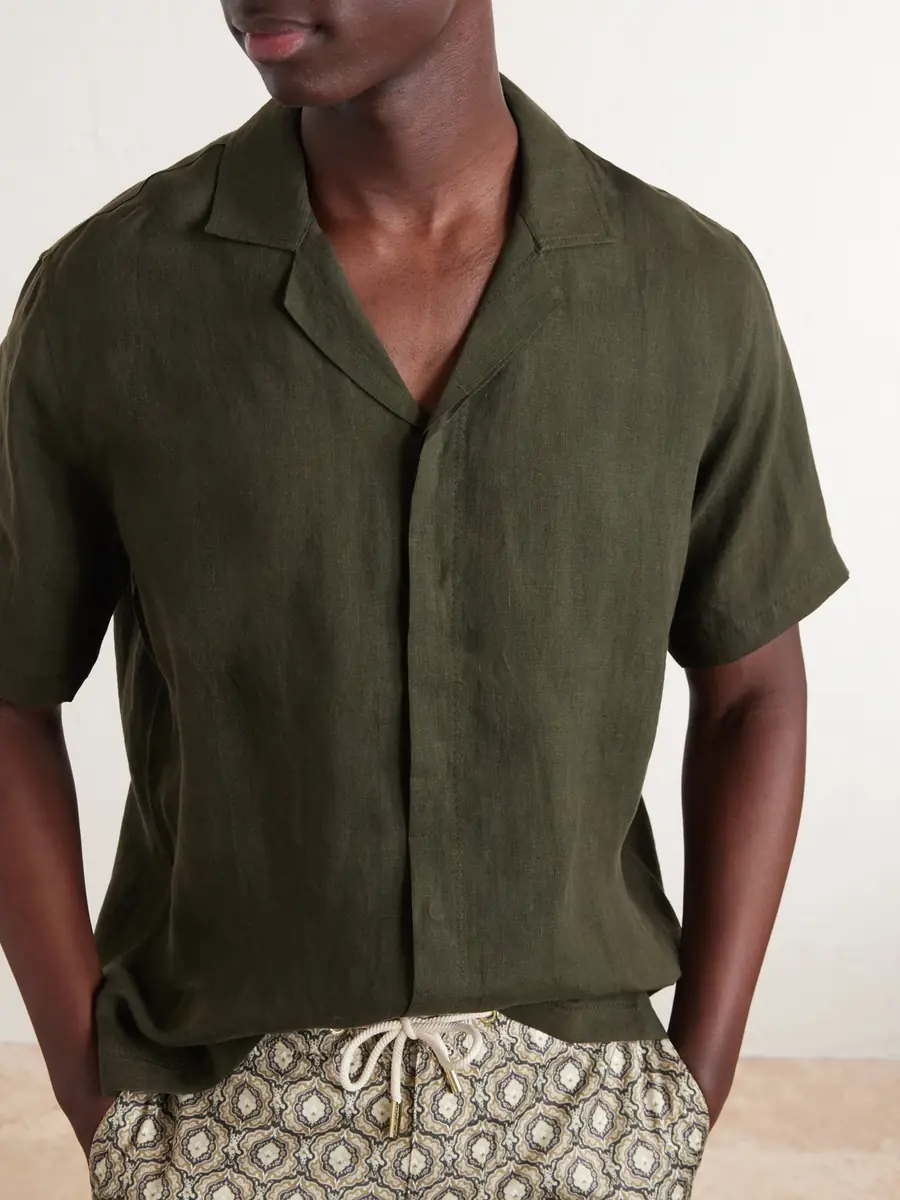 Orlebar Brown Maitan II Camp-Collar Linen Shirt - Men | Thumbnail 5 Orlebar Brown Maitan II Camp-Collar Linen Shirt - Men | Thumbnail 5