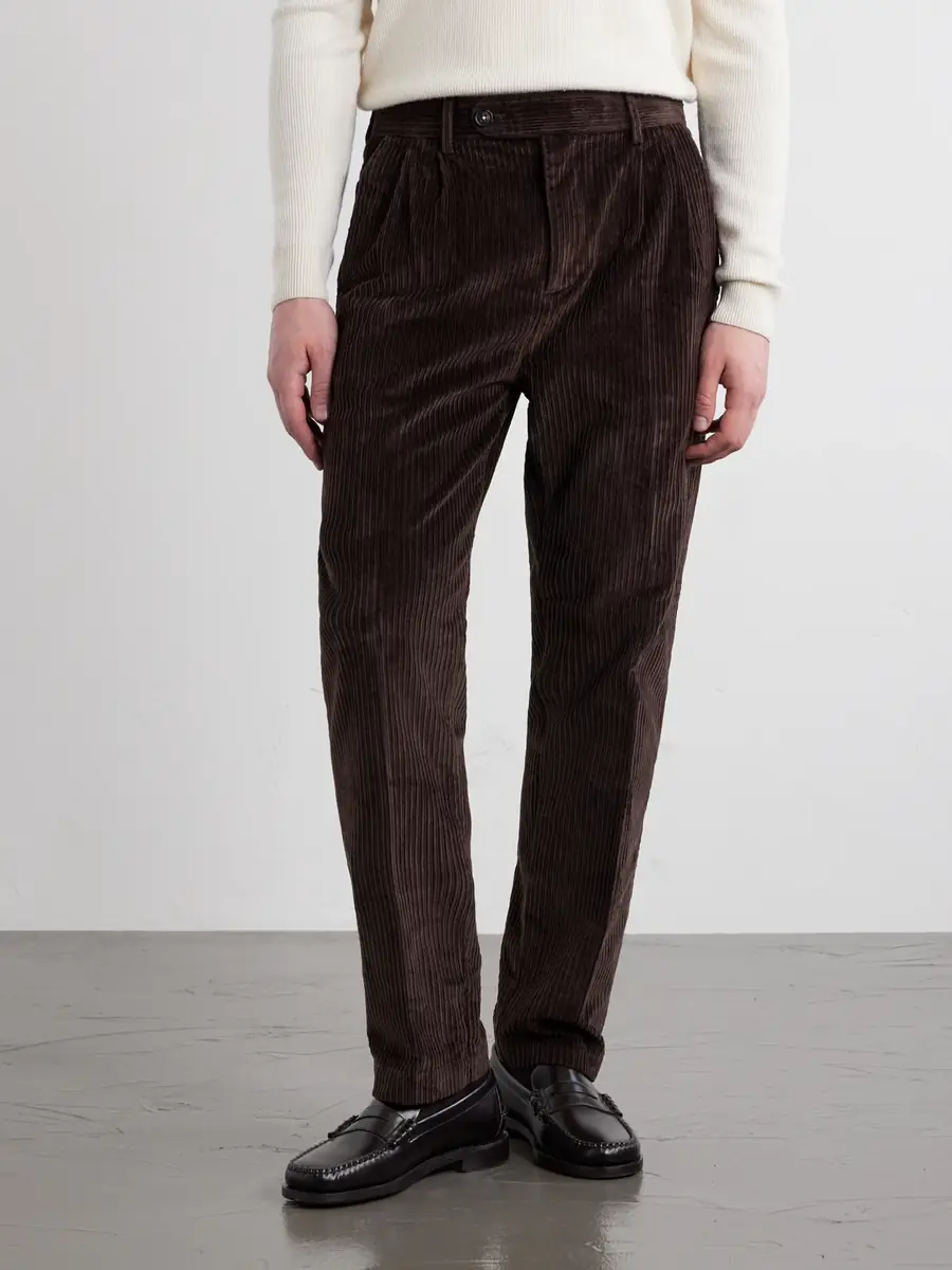 Massimo Alba Strallo02 Straight-Leg Cotton-Blend Corduroy Trousers - Men | Thumbnail 3 Massimo Alba Strallo02 Straight-Leg Cotton-Blend Corduroy Trousers - Men | Thumbnail 3