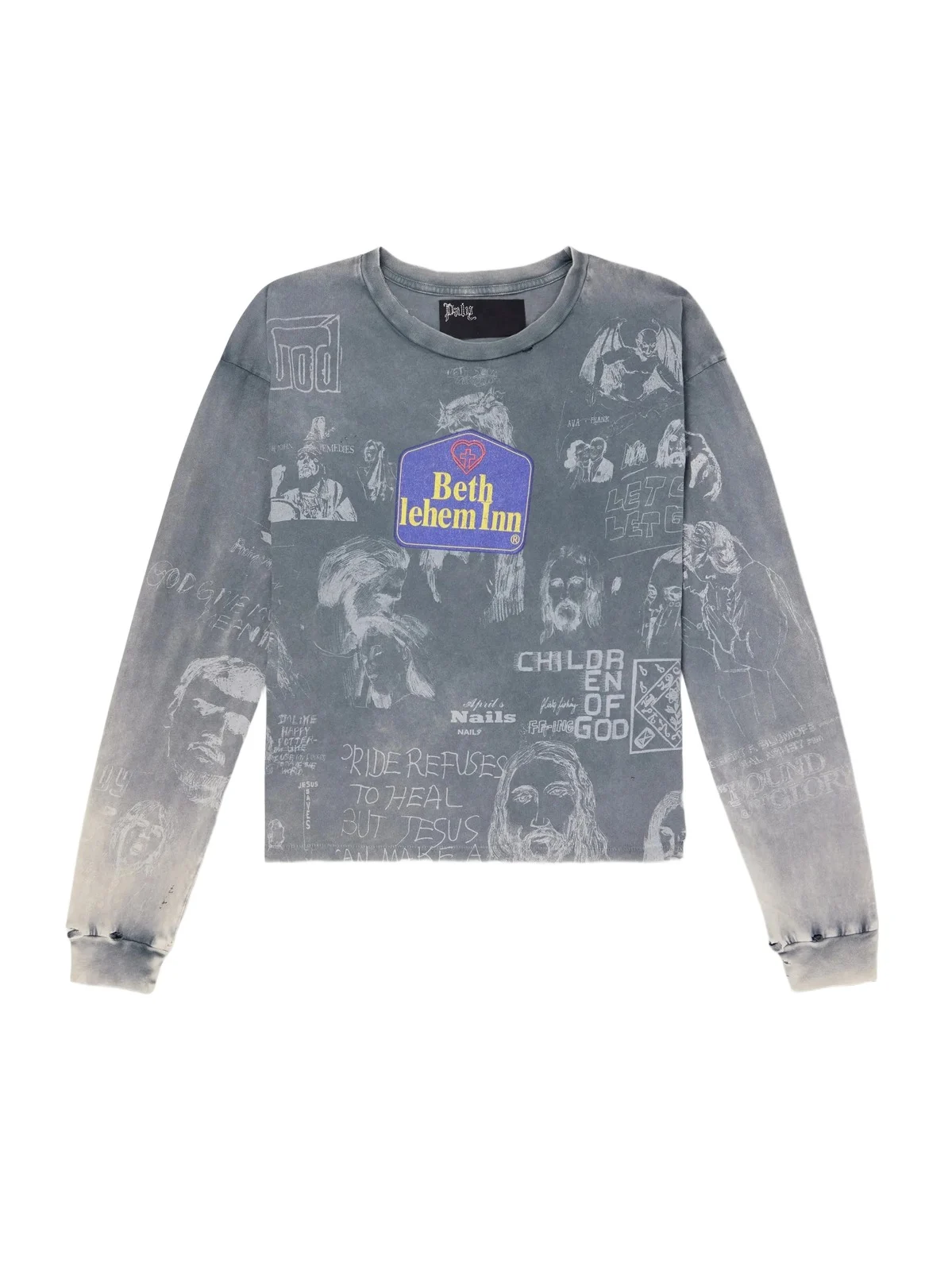 Paly Hollywood Bethlehem Inn Distressed Printed Cotton-Jersey Shirt - Men