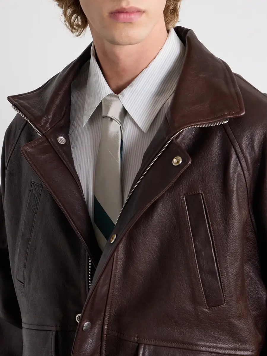 Enfants Riches Déprimés 7cm Foxhole Logo-Embroidered Silk-Shantung Tie - Men | Thumbnail 3 Enfants Riches Déprimés 7cm Foxhole Logo-Embroidered Silk-Shantung Tie - Men | Thumbnail 3