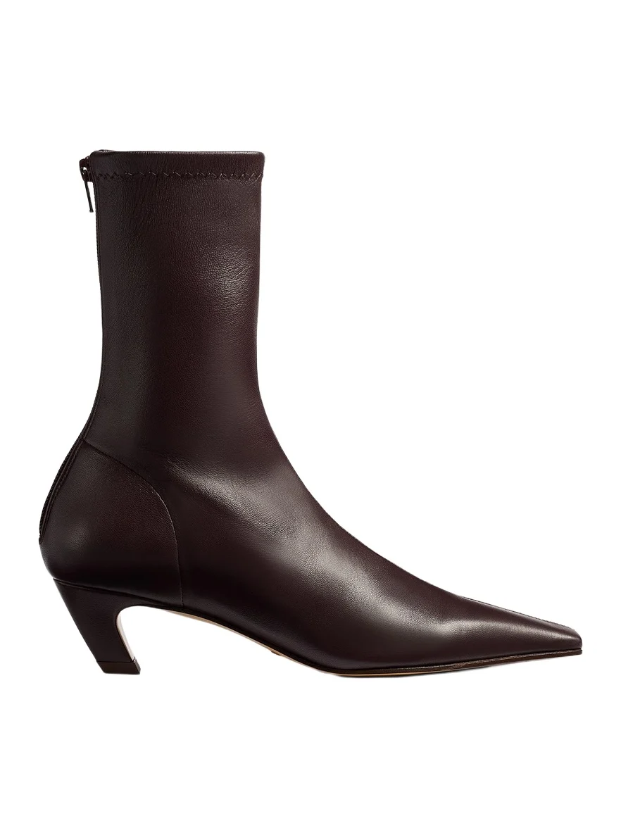 Arizona Stretch Ankle Boot In Bordeaux