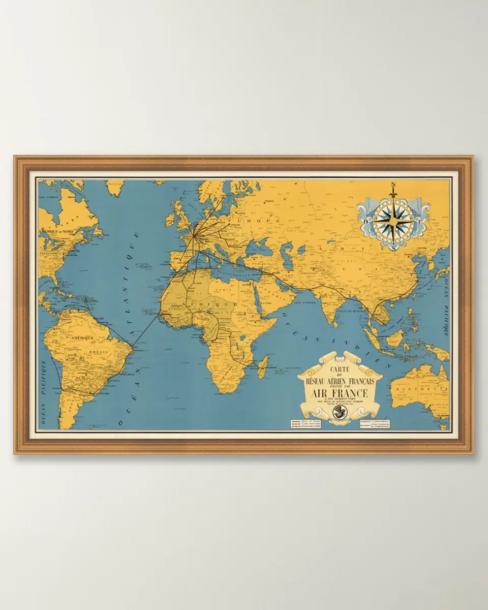 Wendover Art Group French Air Map | Thumbnail 4 Wendover Art Group French Air Map | Thumbnail 4