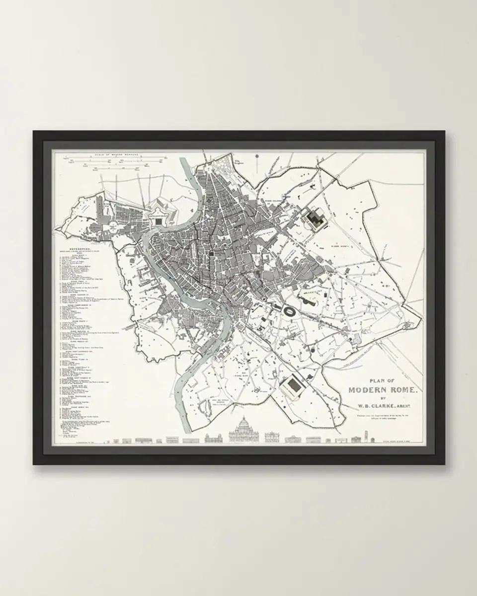 Wendover Art Group Italian Map Series - Rome | Thumbnail 3 Wendover Art Group Italian Map Series - Rome | Thumbnail 3