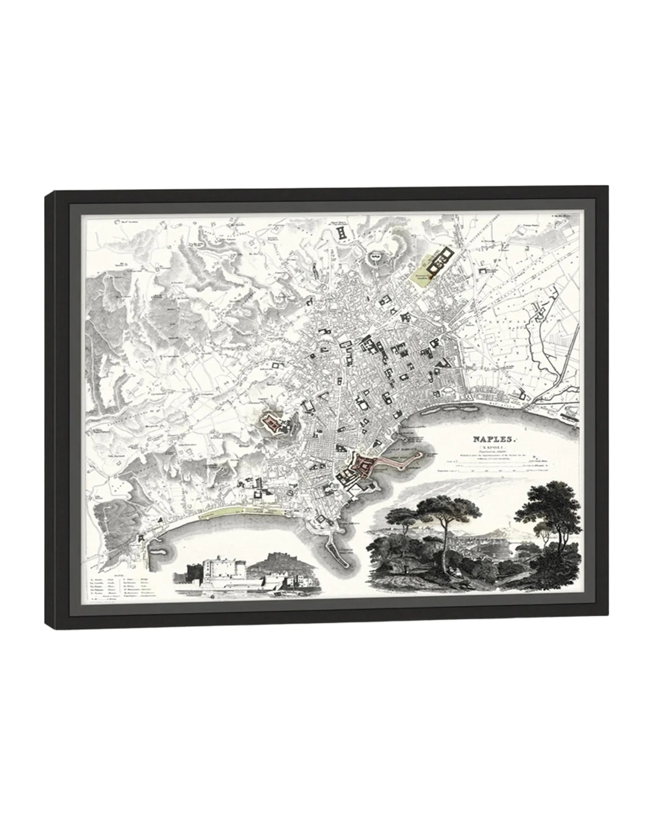 Wendover Art Group Italian Map Series - Naples
