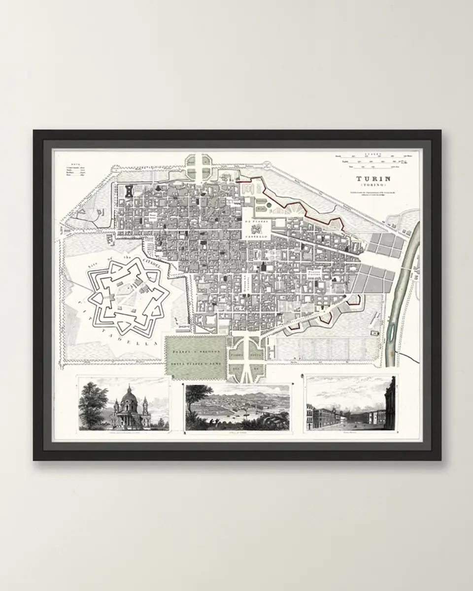 Wendover Art Group Italian Map Series - Turin | Thumbnail 3 Wendover Art Group Italian Map Series - Turin | Thumbnail 3