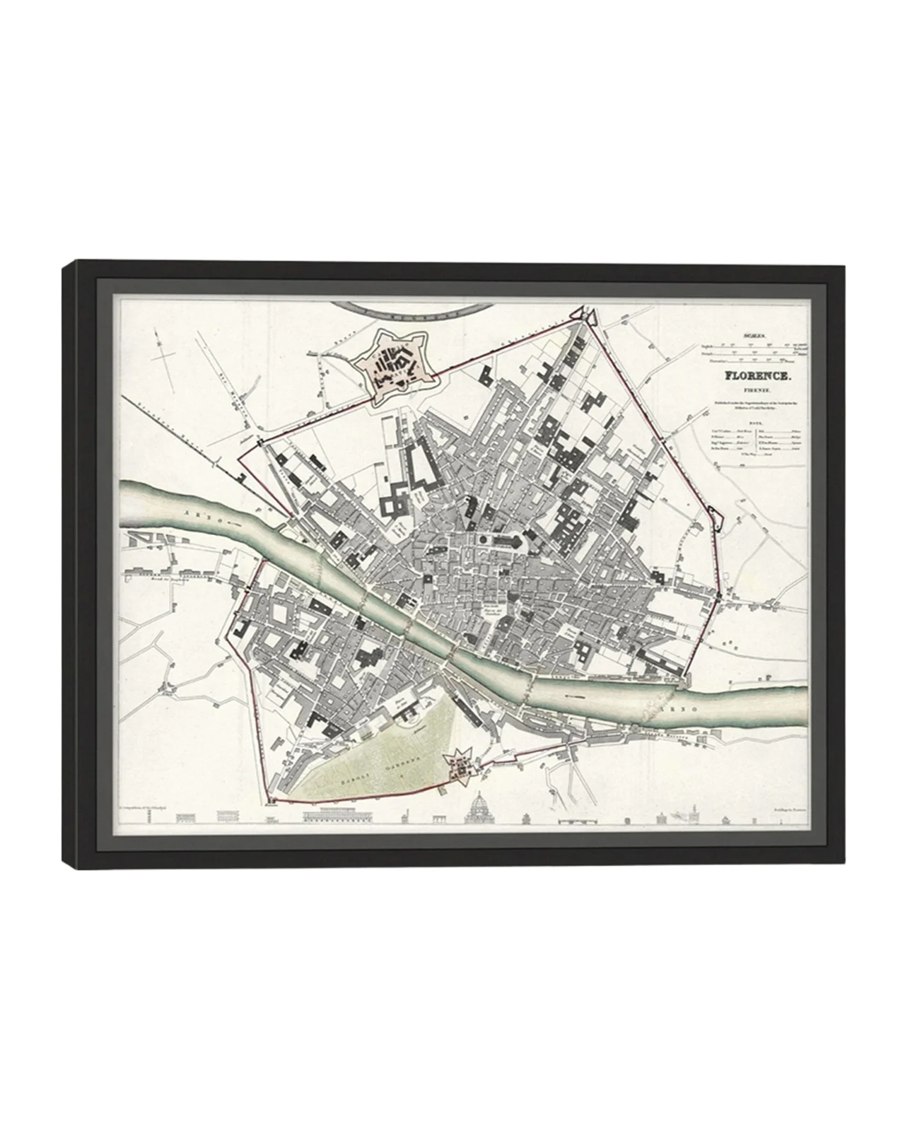 Wendover Art Group Italian Map Series - Florence