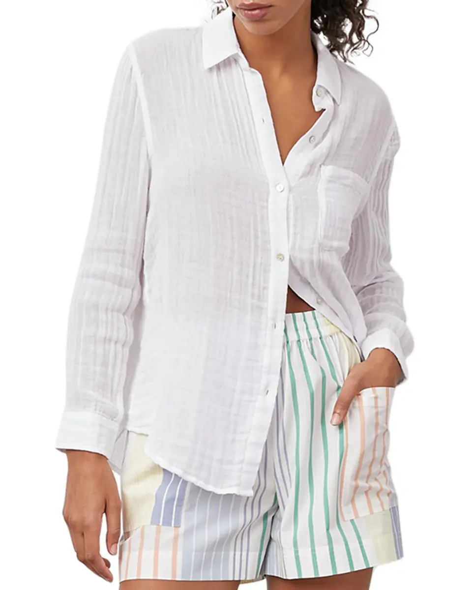 RAILS Ellis Button-Down Long-Sleeve Solid Shirt | Thumbnail 2 RAILS Ellis Button-Down Long-Sleeve Solid Shirt | Thumbnail 2