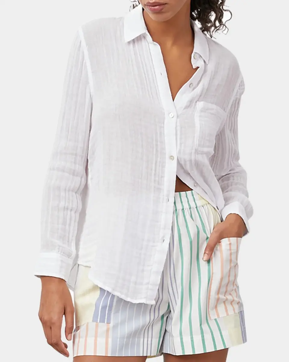 RAILS Ellis Button-Down Long-Sleeve Solid Shirt | Thumbnail 4 RAILS Ellis Button-Down Long-Sleeve Solid Shirt | Thumbnail 4