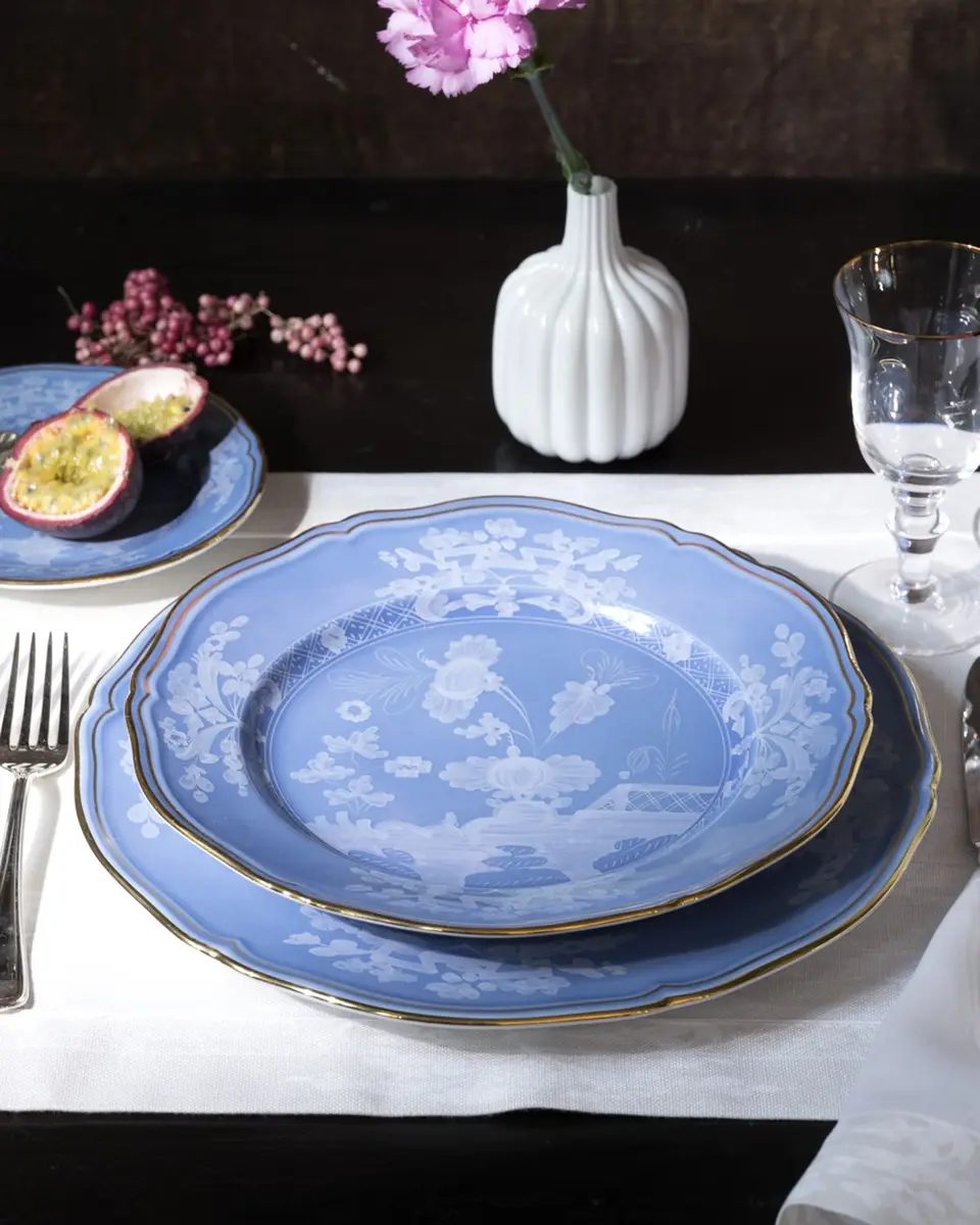 GINORI 1735 Oriente Italiano Rim Soup Plate, Pervinca | Thumbnail 2 GINORI 1735 Oriente Italiano Rim Soup Plate, Pervinca | Thumbnail 2