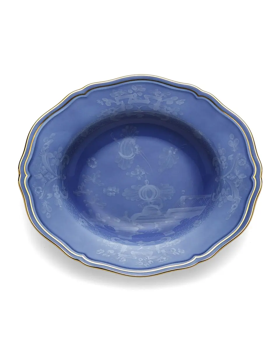 GINORI 1735 Oriente Italiano Rim Soup Plate, Pervinca | Thumbnail 3 GINORI 1735 Oriente Italiano Rim Soup Plate, Pervinca | Thumbnail 3