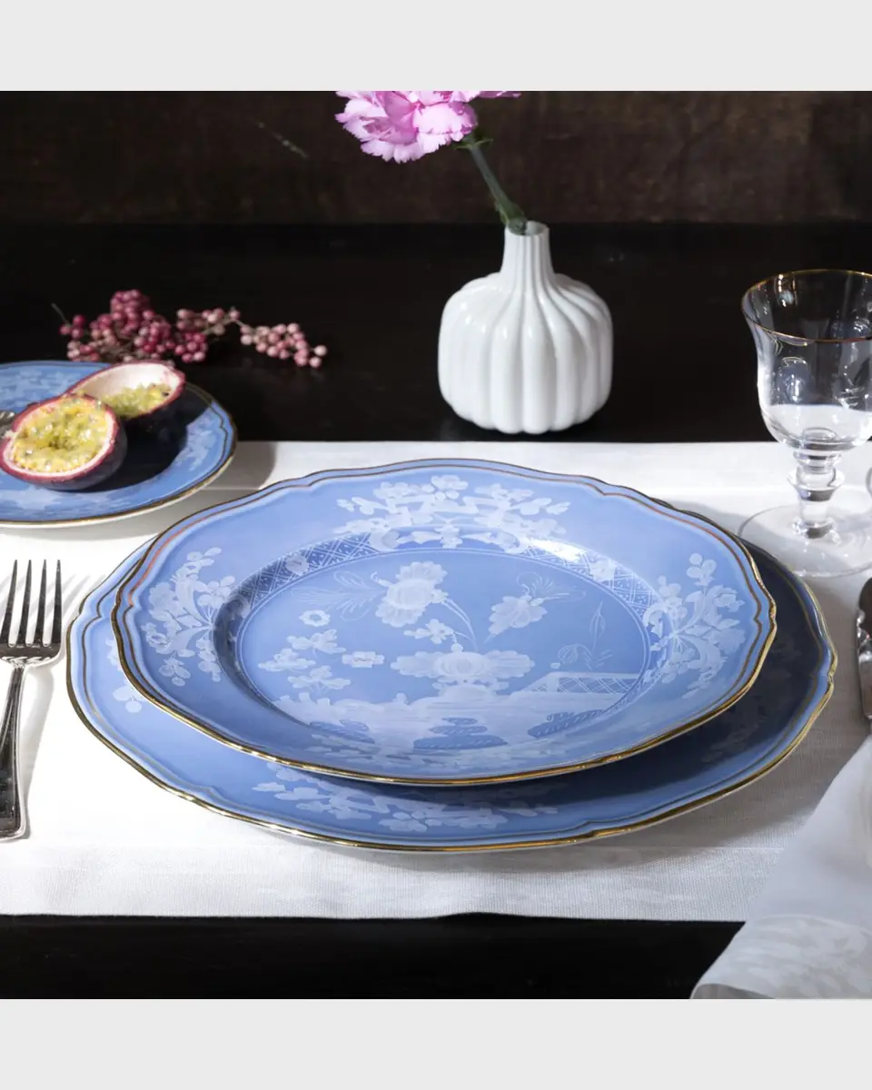 GINORI 1735 Oriente Italiano Rim Soup Plate, Pervinca | Thumbnail 4 GINORI 1735 Oriente Italiano Rim Soup Plate, Pervinca | Thumbnail 4