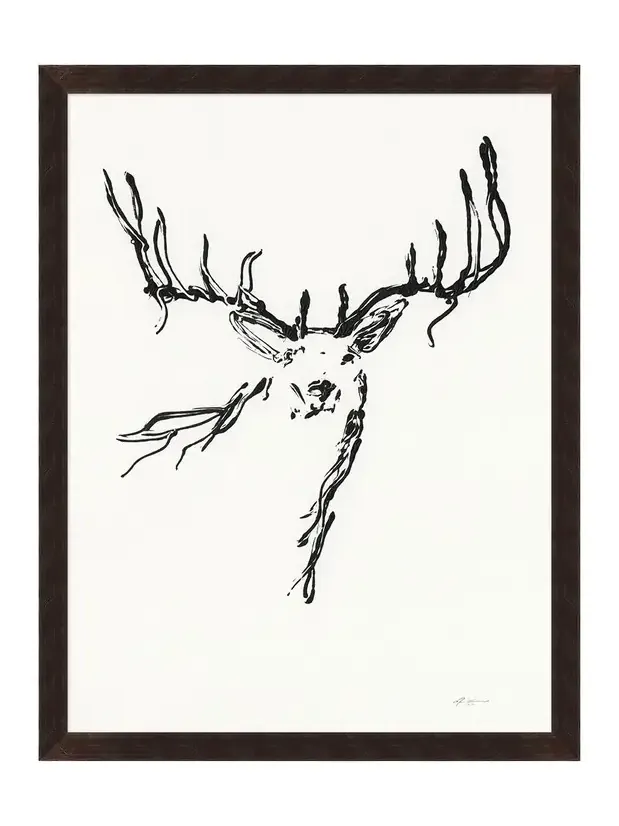 Wendover Art Group "Deer Portrait" Giclee Print