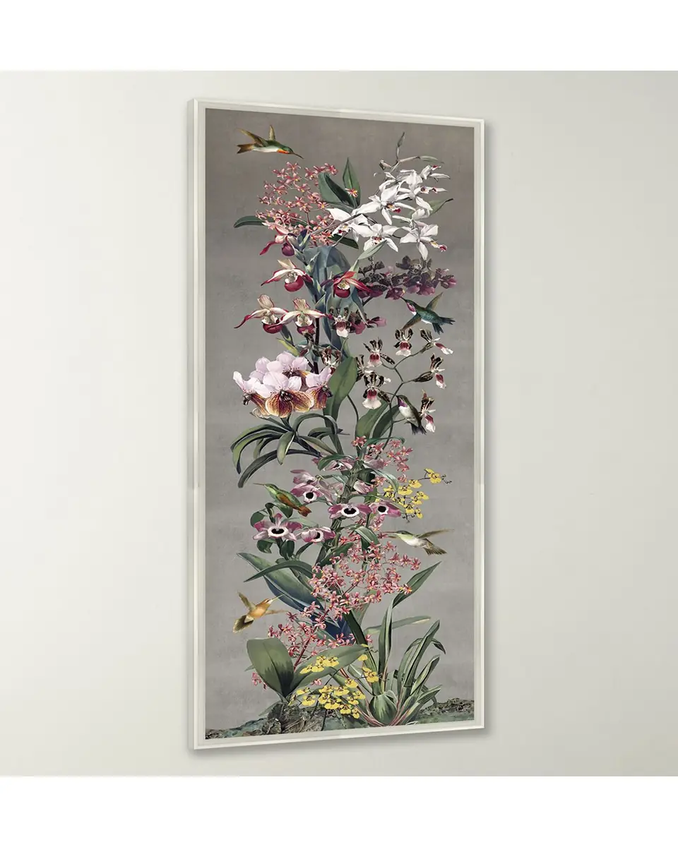Wendover Art Group Silver Orchid Panel 1 Giclee | Thumbnail 3 Wendover Art Group Silver Orchid Panel 1 Giclee | Thumbnail 3