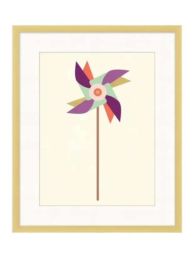 Wendover Art Group "Golden Twirl 3" Giclee Print