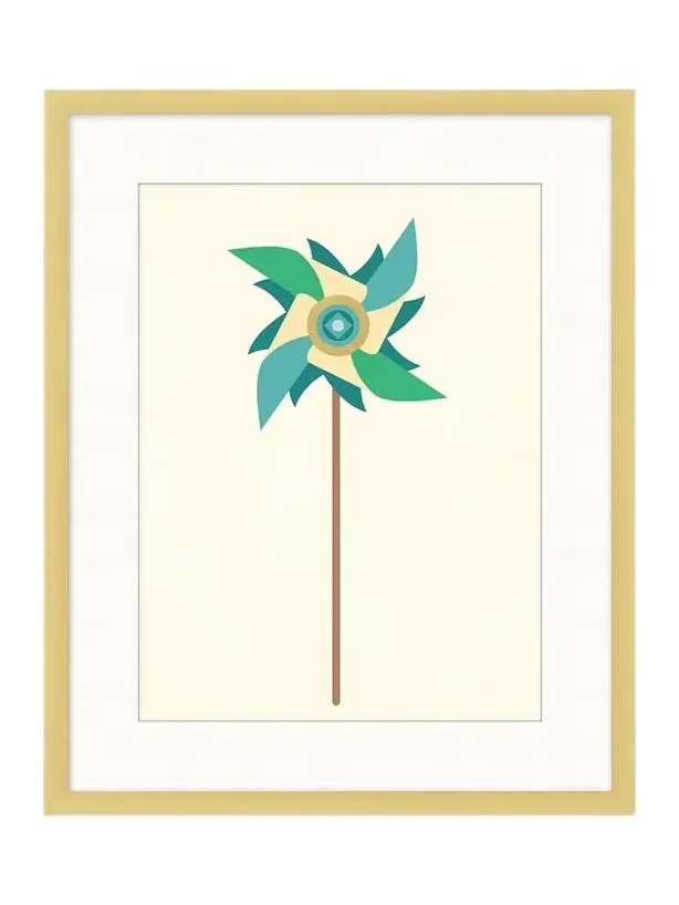 Wendover Art Group "Golden Twirl 4" Giclee Print