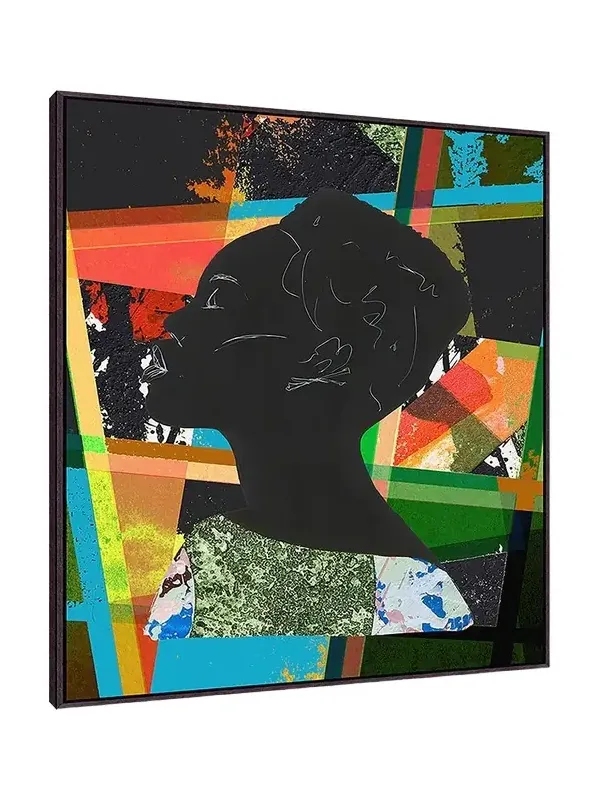 Wendover Art Group 'Patchwork Profile 2 ' Wall Art