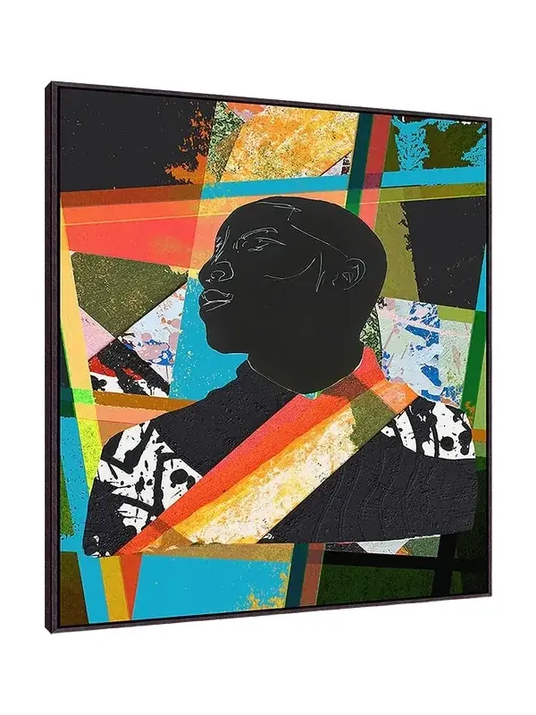 Wendover Art Group 'Patchwork Profile 1 ' Wall Art