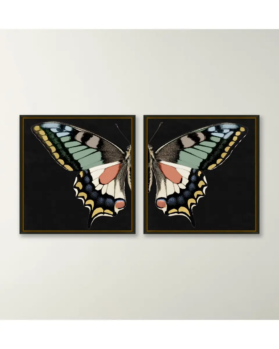 Wendover Art Group "Gilded Wings 1" Giclees, Set of 2 | Thumbnail 2