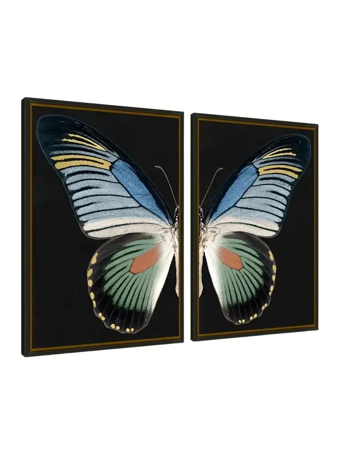 Wendover Art Group "Gilded Wings 2" Giclees, Set of 2