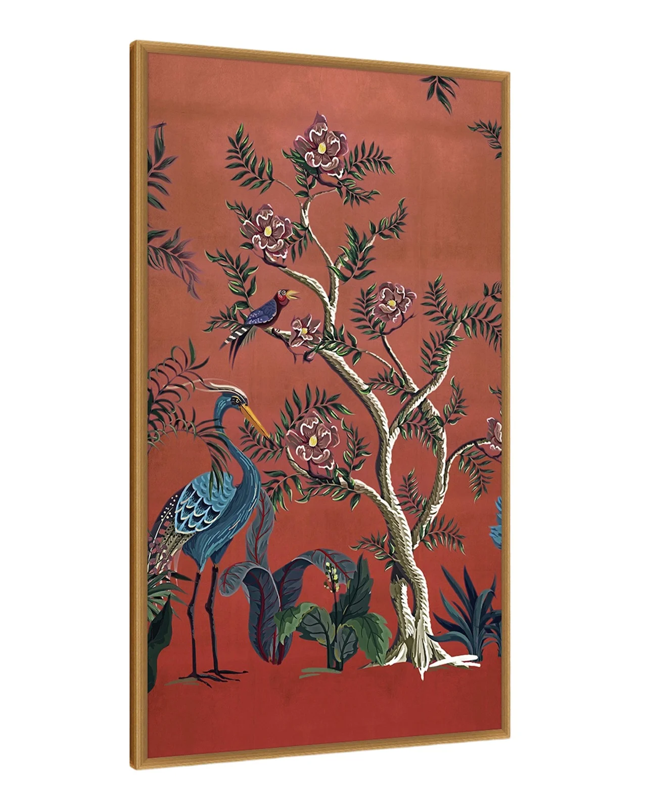 Wendover Art Group "Fuchsia Chinoiserie 2" Giclee Wall Art