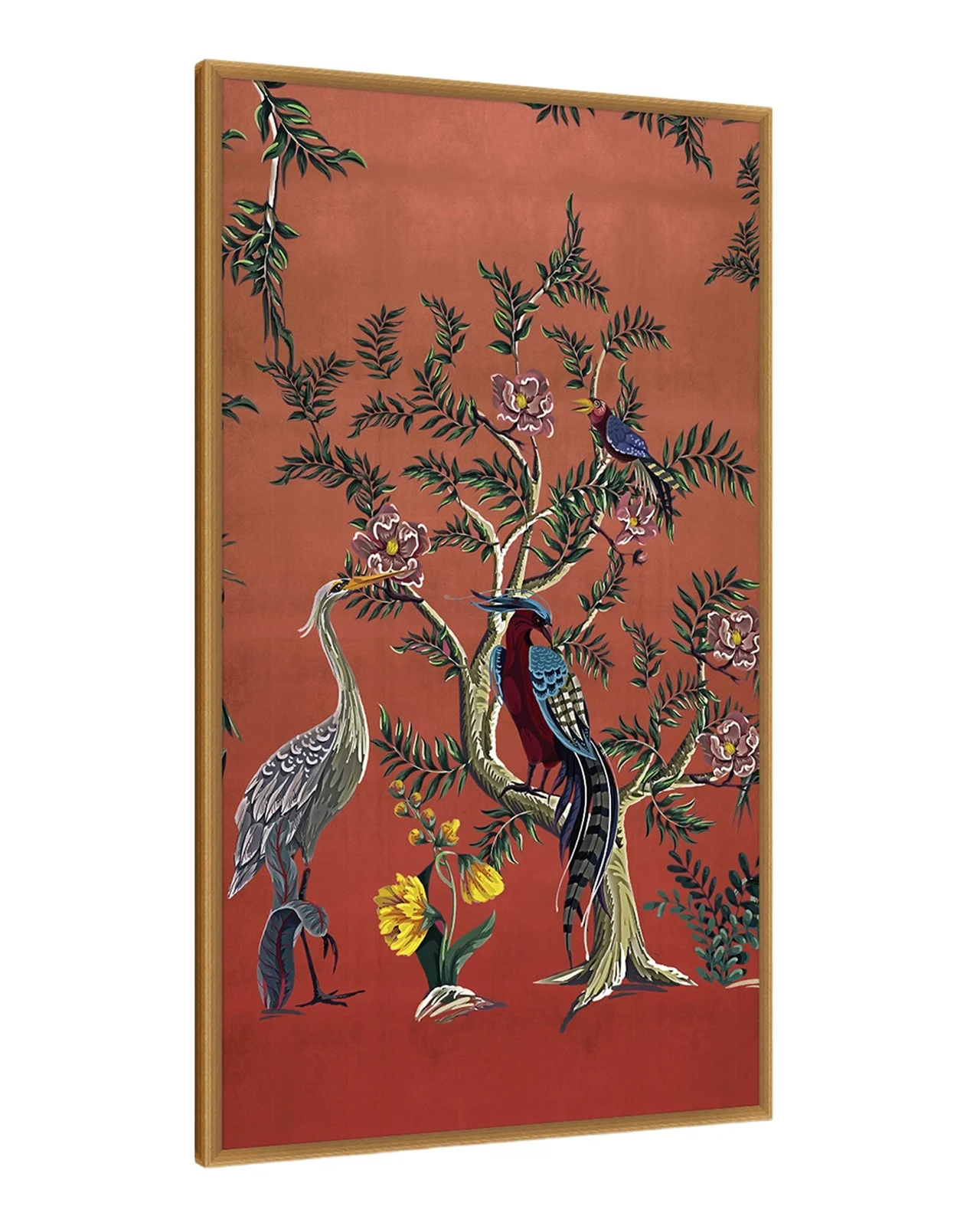 Wendover Art Group "Fuchsia Chinoiserie 1" Giclee Wall Art