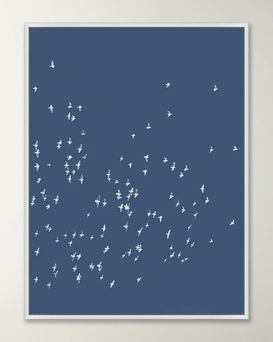 Wendover Art Group "Midnight Flock" Framed Diptych Giclee | Thumbnail 3