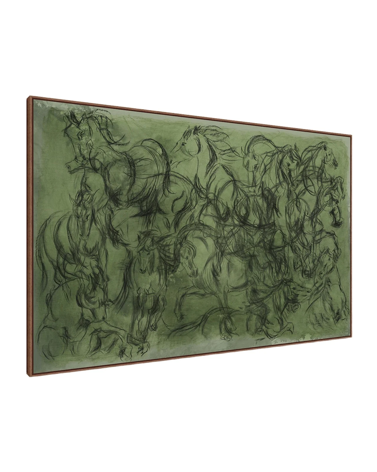 Wendover Art Group "Harras of Horses" Framed Giclee