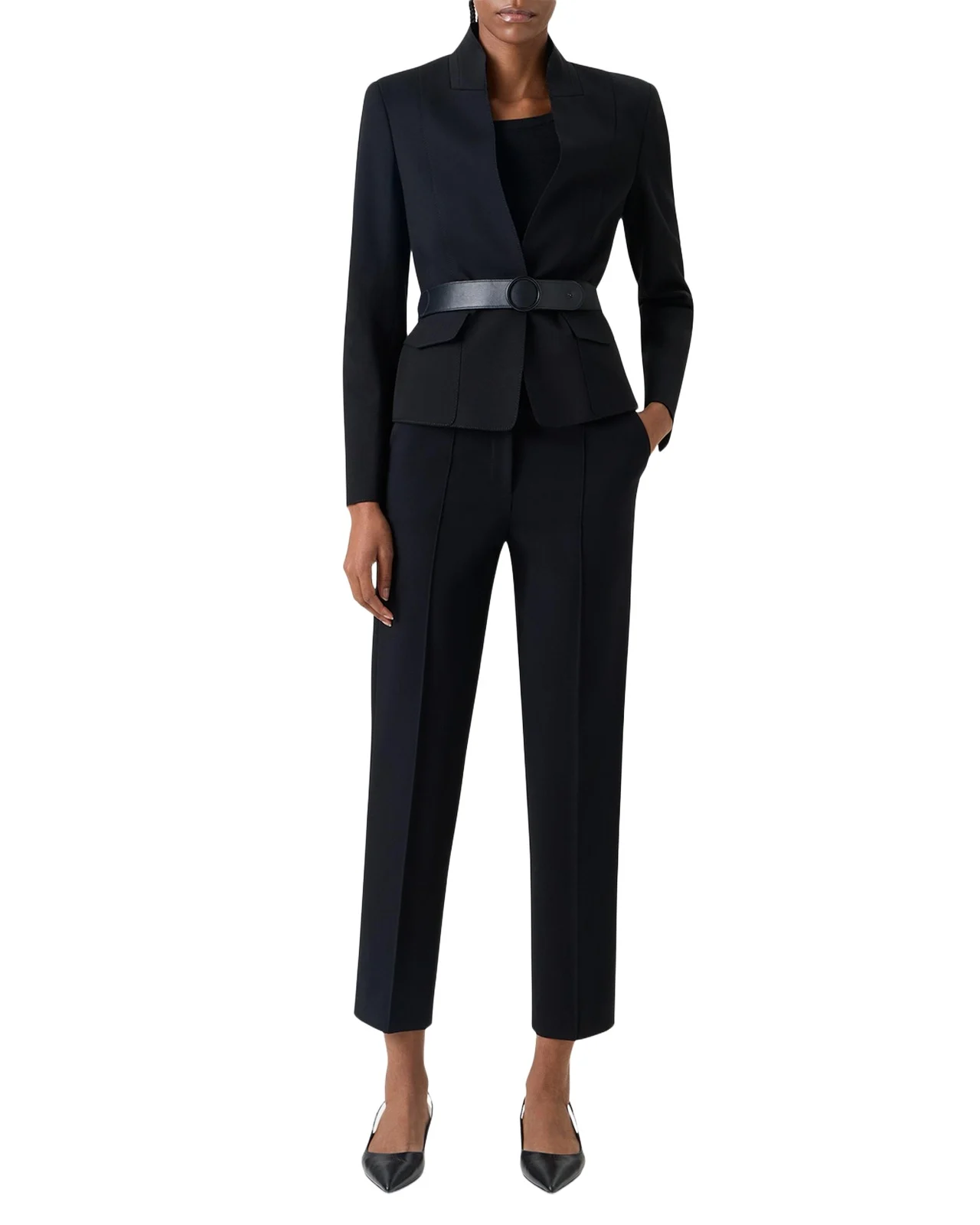 Belted Signature Viscose Jersey Jacket