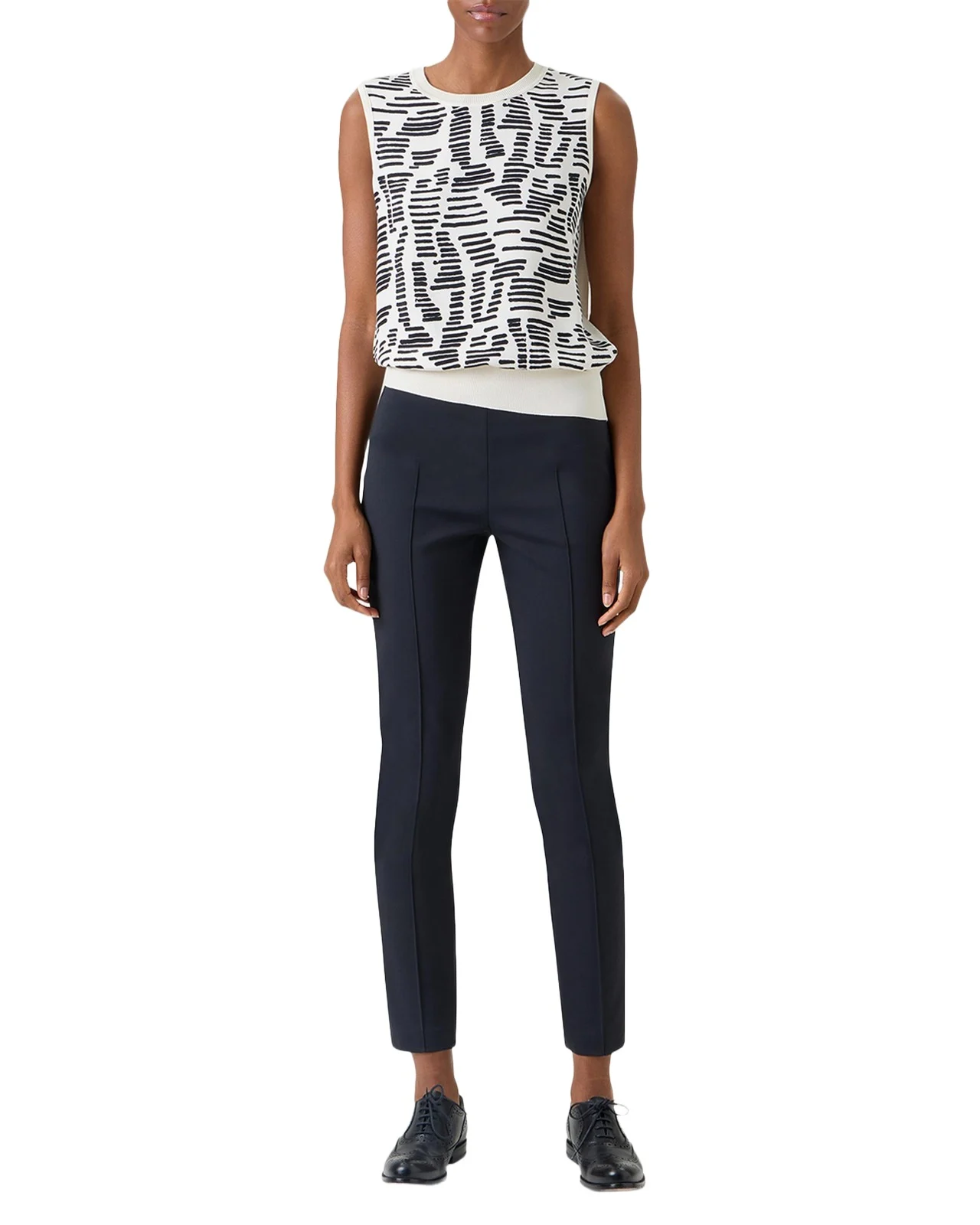 Akris Dance Movements Sleeveless Silk Top